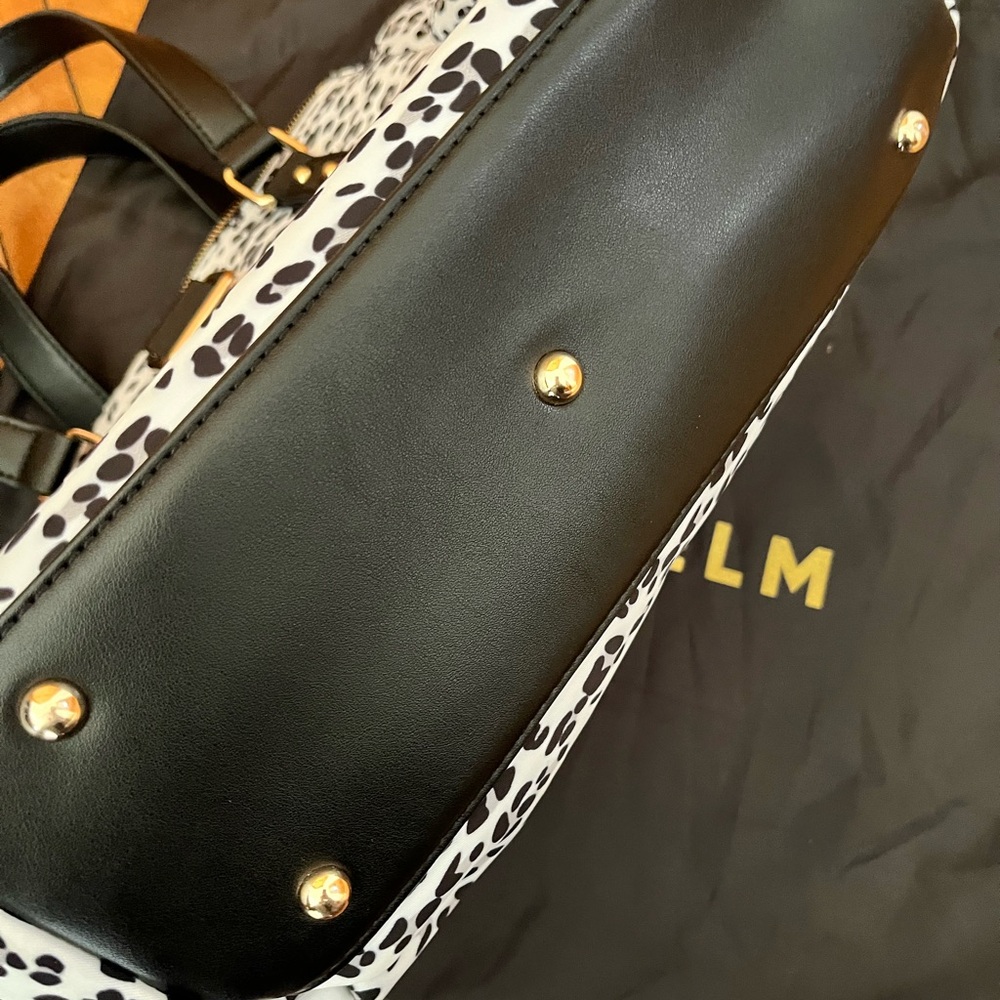 White Elm Leopard Print Tote - Black and White - Picture 9 of 12